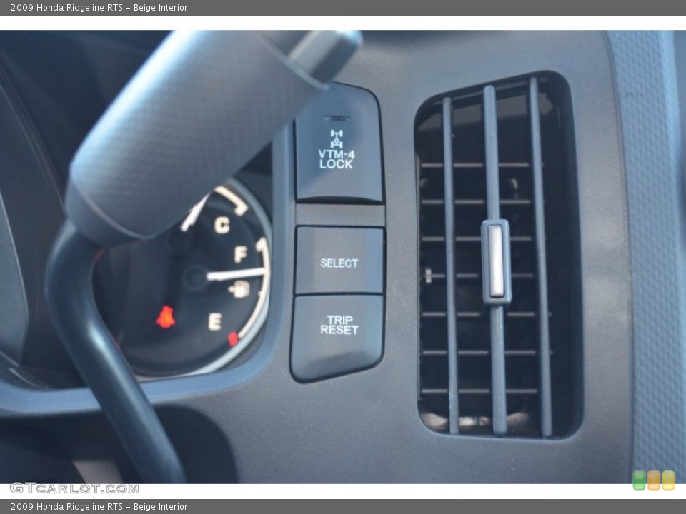 Beige Interior Controls for the 2009 Honda Ridgeline RTS #77444934