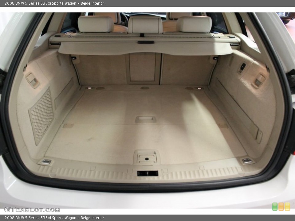 Beige Interior Trunk for the 2008 BMW 5 Series 535xi Sports Wagon #77445153