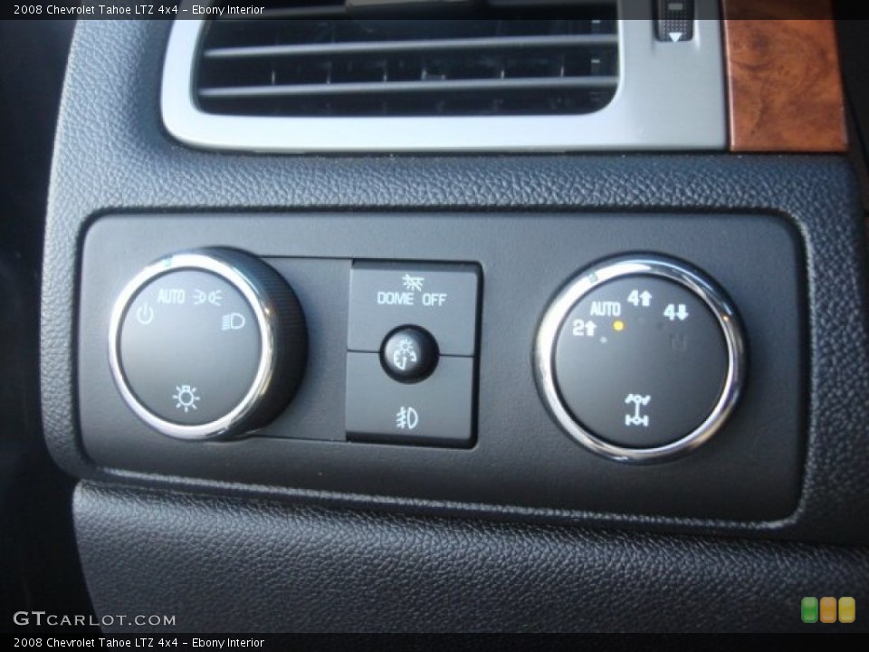 Ebony Interior Controls for the 2008 Chevrolet Tahoe LTZ 4x4 #77445229