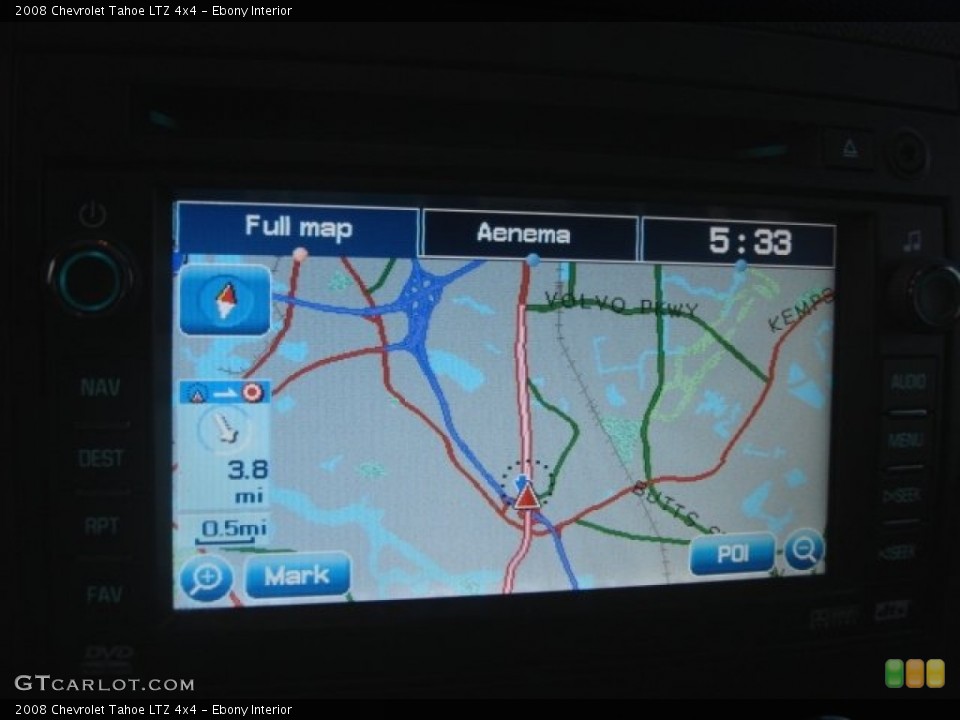 Ebony Interior Navigation for the 2008 Chevrolet Tahoe LTZ 4x4 #77445270