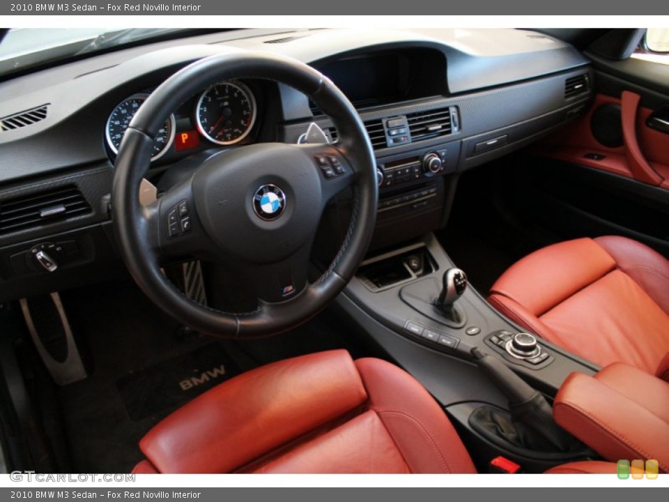 Fox Red Novillo Interior Prime Interior for the 2010 BMW M3 Sedan #77445327
