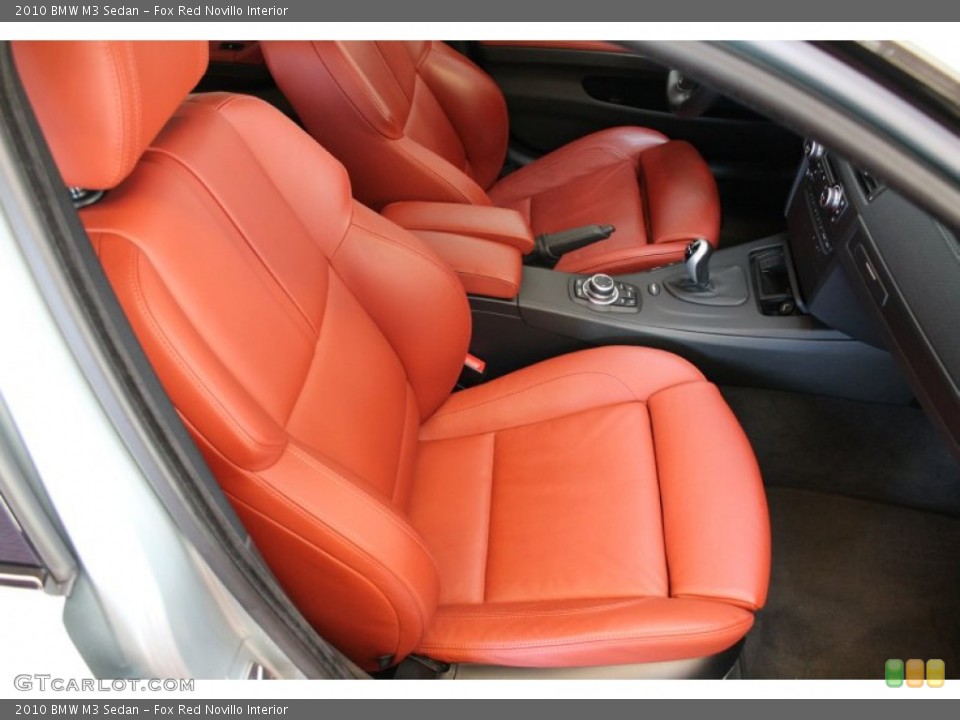 Fox Red Novillo Interior Front Seat for the 2010 BMW M3 Sedan #77445357