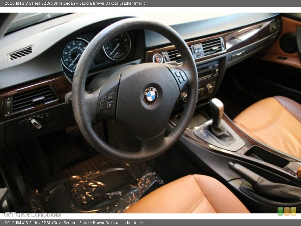 Saddle Brown Dakota Leather Interior Prime Interior for the 2010 BMW 3 Series 328i xDrive Sedan #77445777