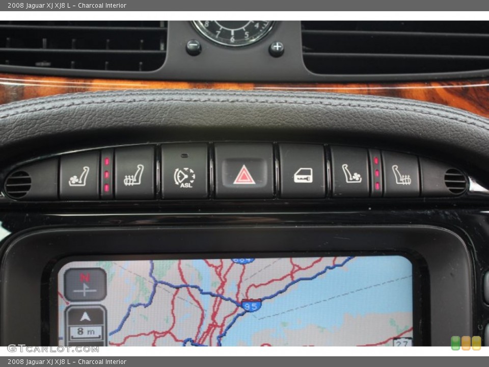 Charcoal Interior Controls for the 2008 Jaguar XJ XJ8 L #77447063