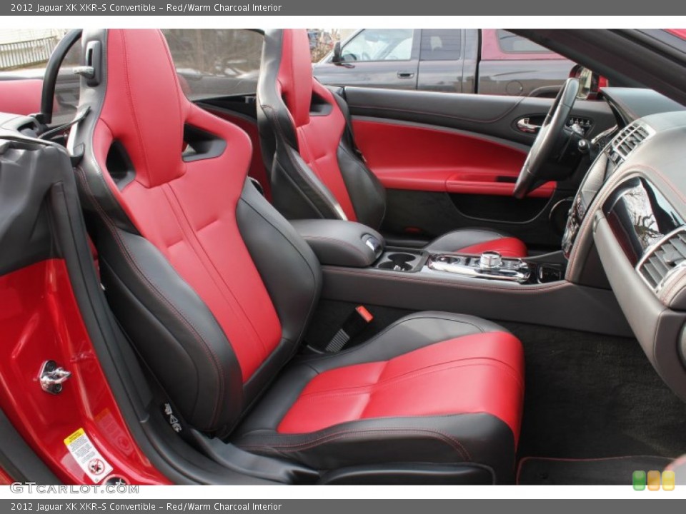 Red/Warm Charcoal Interior Front Seat for the 2012 Jaguar XK XKR-S Convertible #77447293