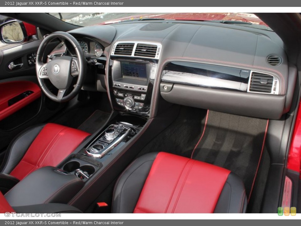 Red/Warm Charcoal Interior Dashboard for the 2012 Jaguar XK XKR-S Convertible #77447307
