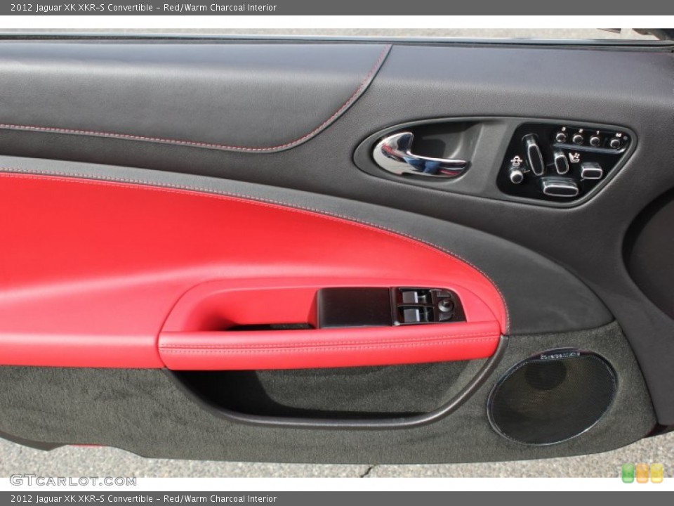 Red/Warm Charcoal Interior Door Panel for the 2012 Jaguar XK XKR-S Convertible #77447350