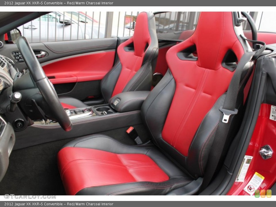 Red/Warm Charcoal Interior Front Seat for the 2012 Jaguar XK XKR-S Convertible #77447368