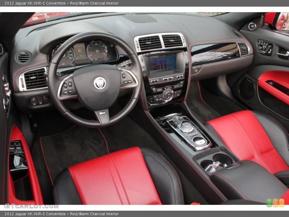 Red/Warm Charcoal Interior Prime Interior for the 2012 Jaguar XK XKR-S Convertible #77447493