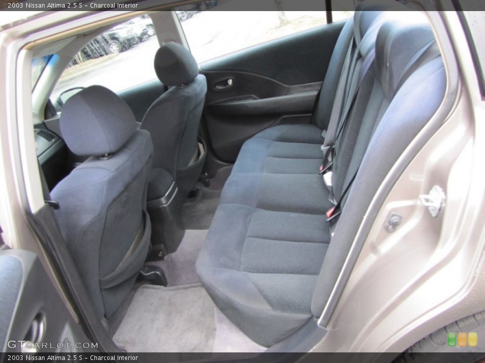 Charcoal Interior Rear Seat for the 2003 Nissan Altima 2.5 S #77448324