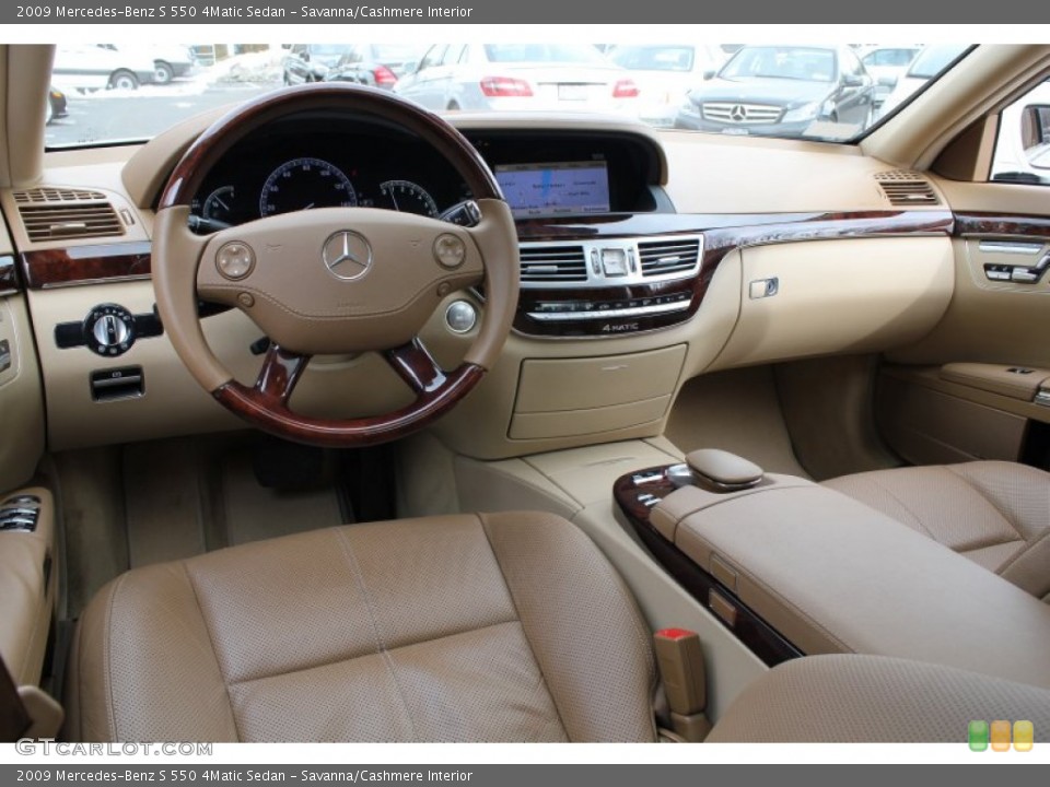 Savanna/Cashmere Interior Prime Interior for the 2009 Mercedes-Benz S 550 4Matic Sedan #77449020