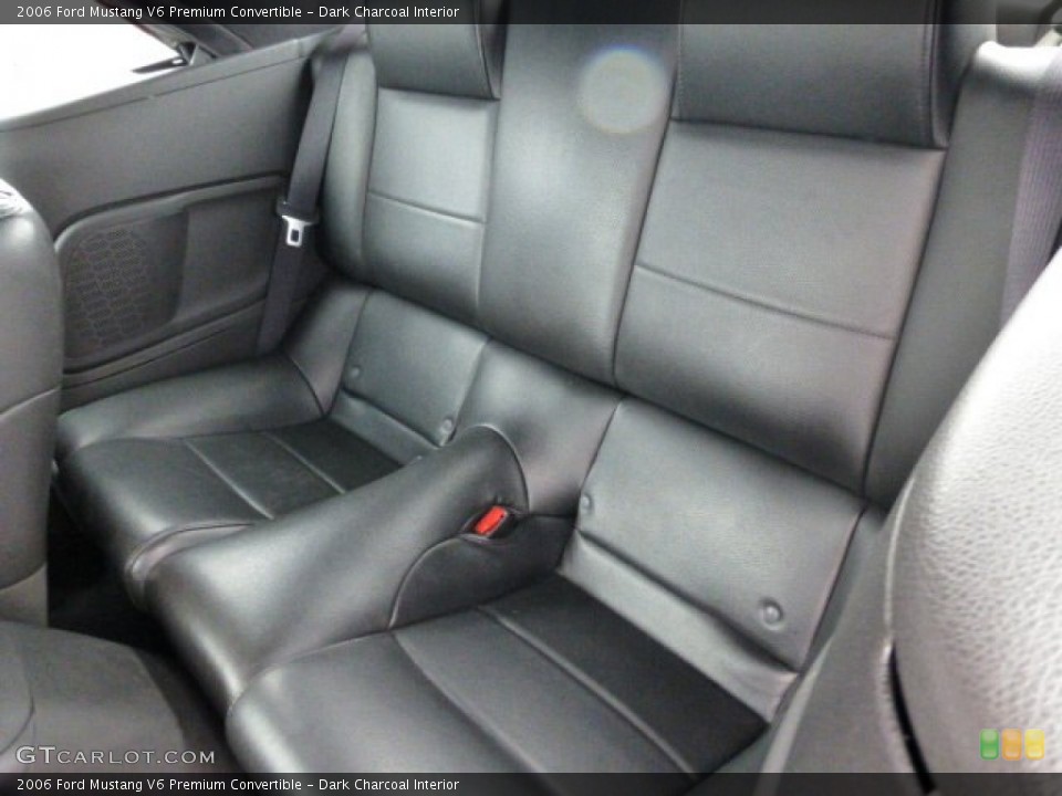 Dark Charcoal Interior Rear Seat for the 2006 Ford Mustang V6 Premium Convertible #77449238