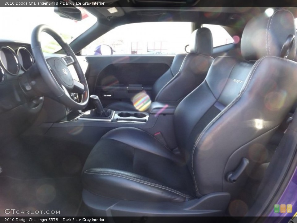 Dark Slate Gray Interior Front Seat for the 2010 Dodge Challenger SRT8 #77449862