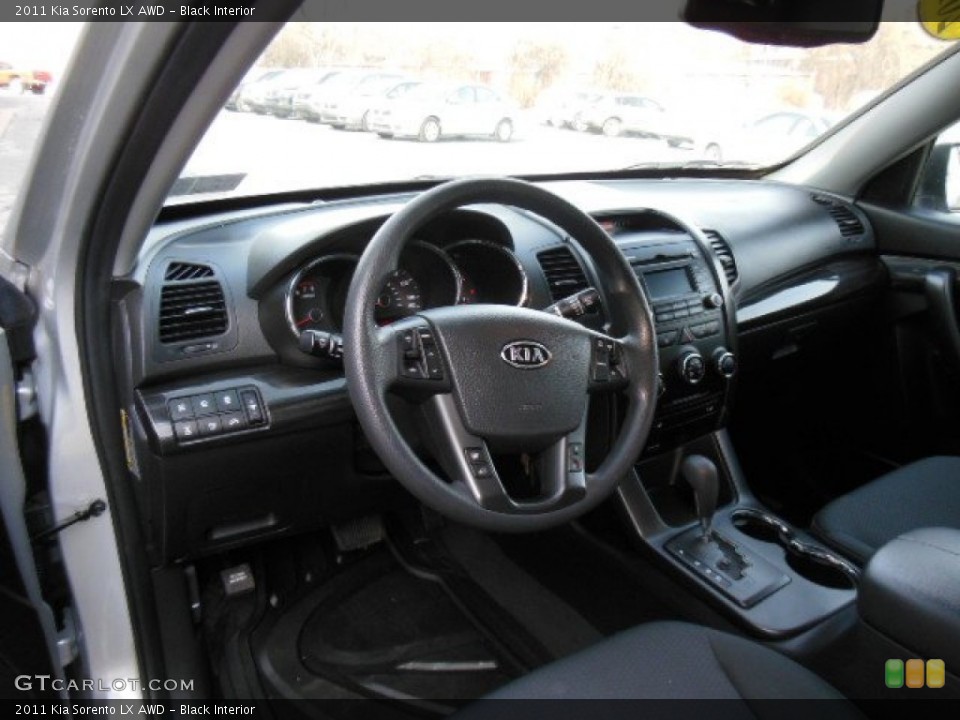 Black Interior Prime Interior for the 2011 Kia Sorento LX AWD #77449919
