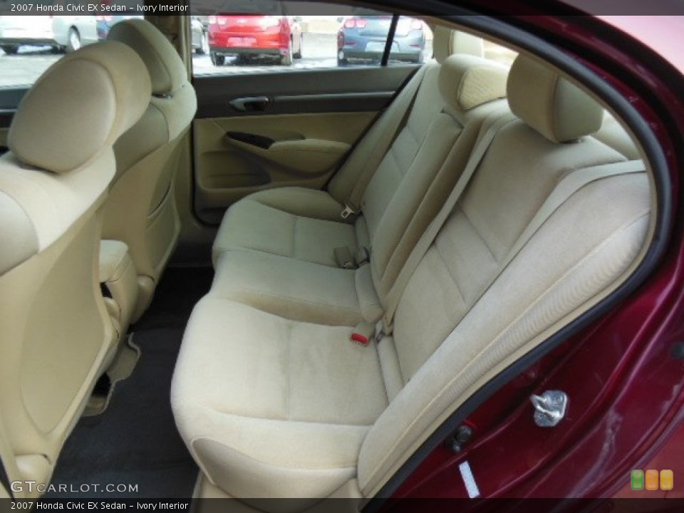 Ivory Interior Rear Seat for the 2007 Honda Civic EX Sedan #77450281