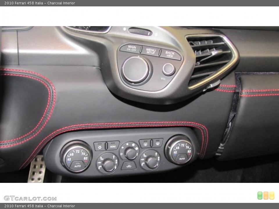 Charcoal Interior Controls for the 2010 Ferrari 458 Italia #77450586