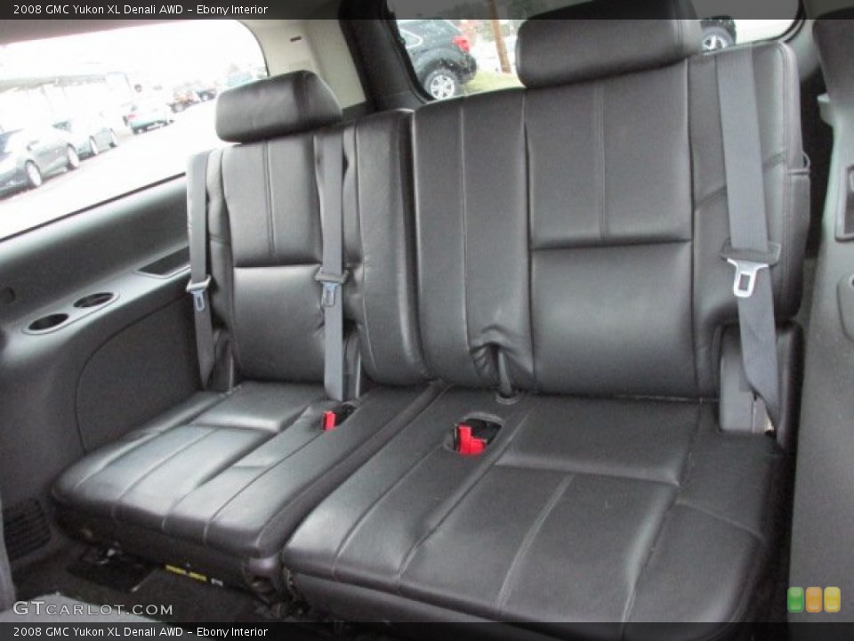 Ebony Interior Rear Seat for the 2008 GMC Yukon XL Denali AWD #77451351
