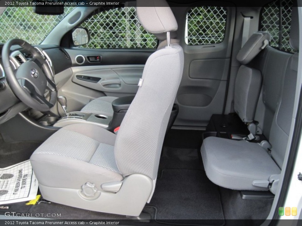 Graphite Interior Rear Seat for the 2012 Toyota Tacoma Prerunner Access cab #77452192