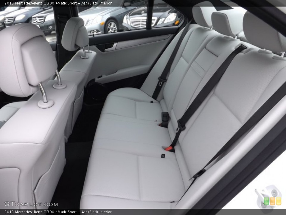 Ash/Black Interior Rear Seat for the 2013 Mercedes-Benz C 300 4Matic Sport #77453142