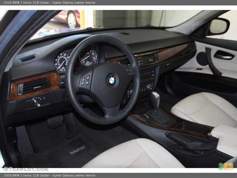 Oyster Dakota Leather Interior Prime Interior for the 2009 BMW 3 Series 328i Sedan #77453541