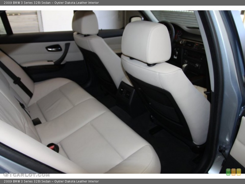 Oyster Dakota Leather Interior Rear Seat for the 2009 BMW 3 Series 328i Sedan #77453604