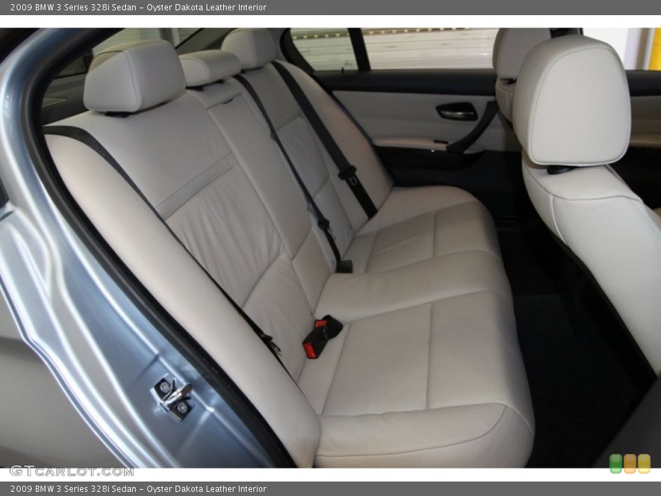 Oyster Dakota Leather Interior Rear Seat for the 2009 BMW 3 Series 328i Sedan #77453607