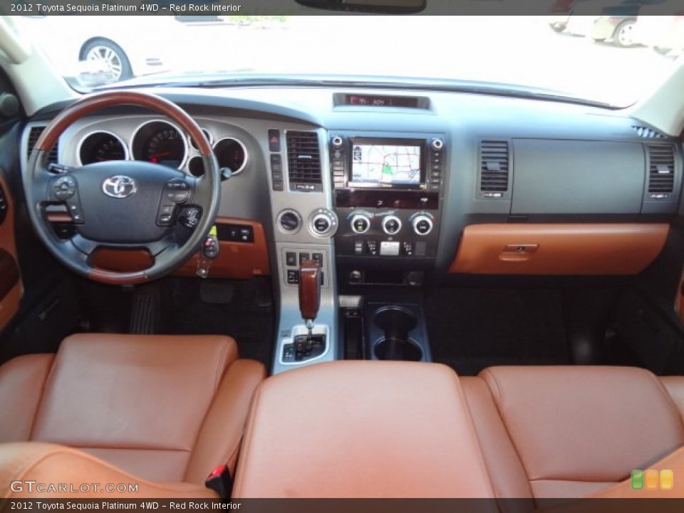 Red Rock Interior Dashboard for the 2012 Toyota Sequoia Platinum 4WD #77454690