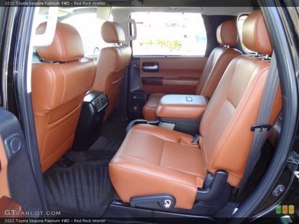 Red Rock Interior Rear Seat for the 2012 Toyota Sequoia Platinum 4WD #77454708