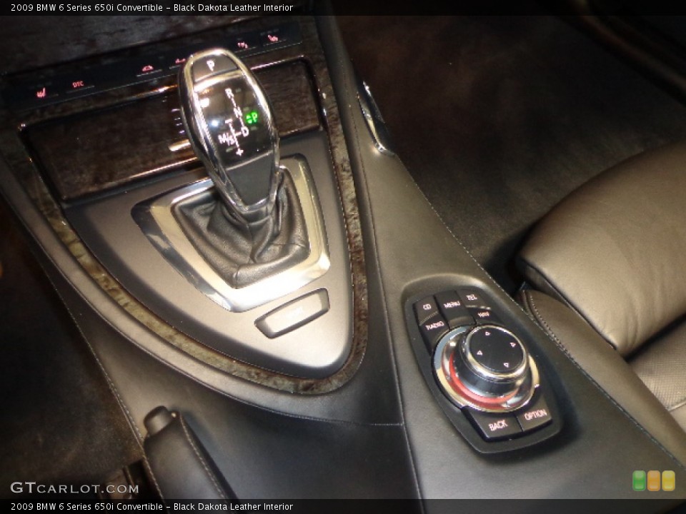Black Dakota Leather Interior Transmission for the 2009 BMW 6 Series 650i Convertible #77454969