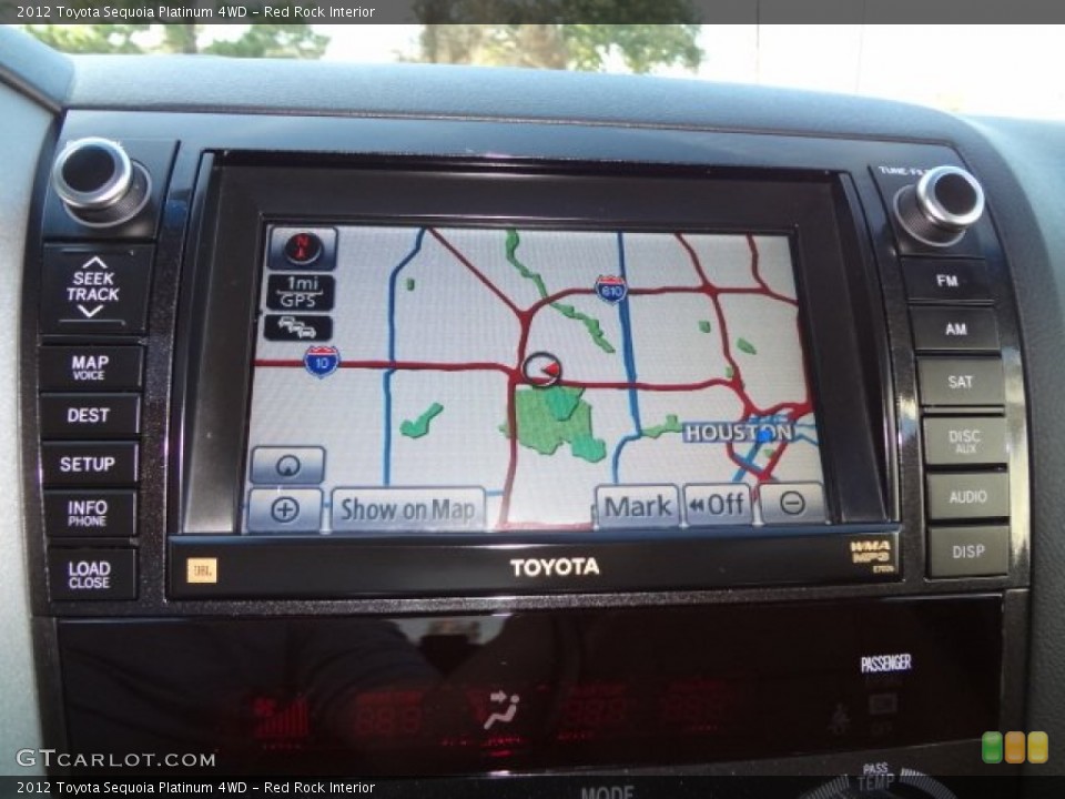 Red Rock Interior Navigation for the 2012 Toyota Sequoia Platinum 4WD #77455013