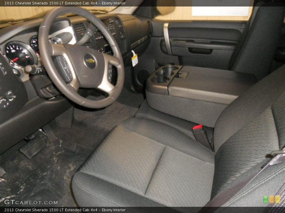 Ebony Interior Prime Interior for the 2013 Chevrolet Silverado 1500 LT Extended Cab 4x4 #77455024
