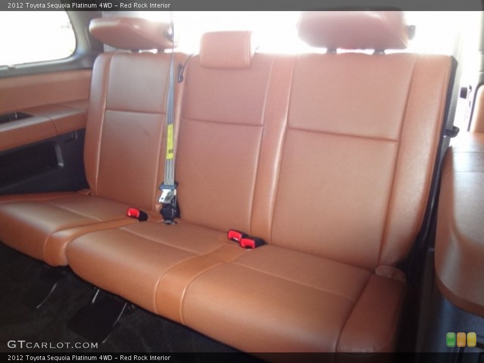 Red Rock Interior Rear Seat for the 2012 Toyota Sequoia Platinum 4WD #77455509
