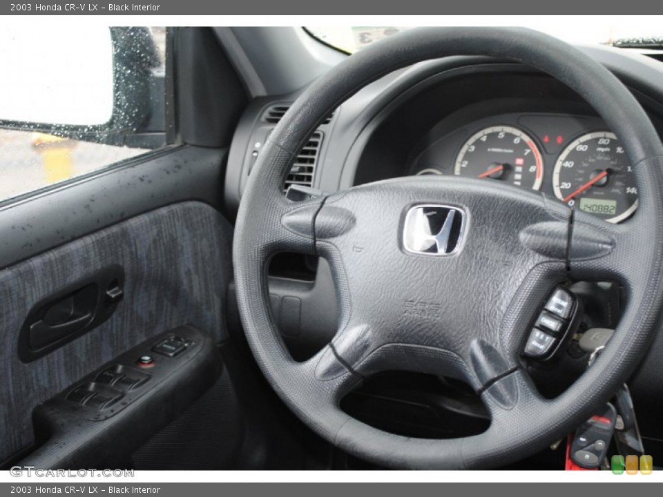 Black Interior Steering Wheel for the 2003 Honda CR-V LX #77455686