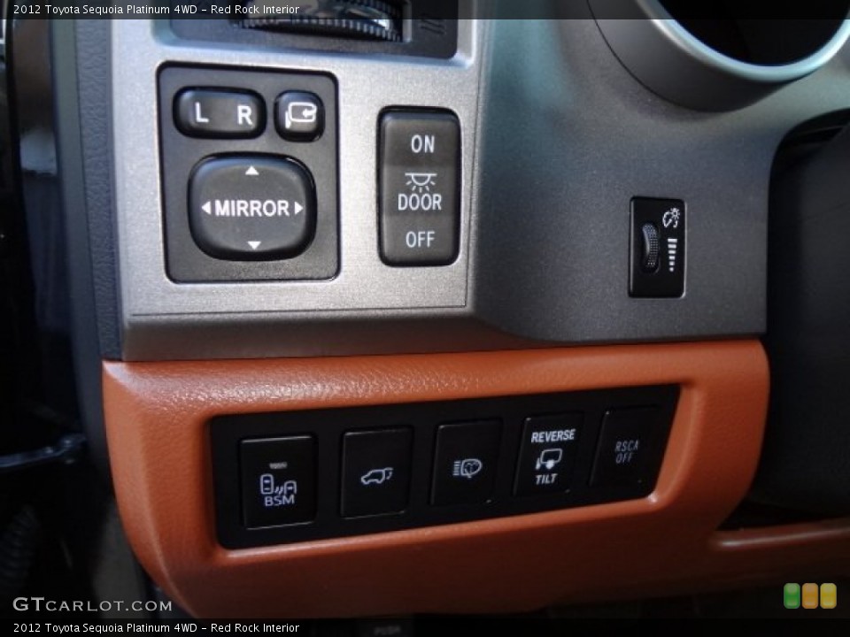 Red Rock Interior Controls for the 2012 Toyota Sequoia Platinum 4WD #77455719