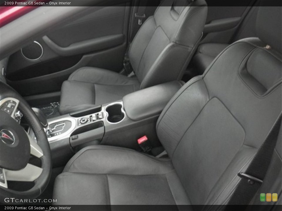 Onyx Interior Front Seat for the 2009 Pontiac G8 Sedan #77455776