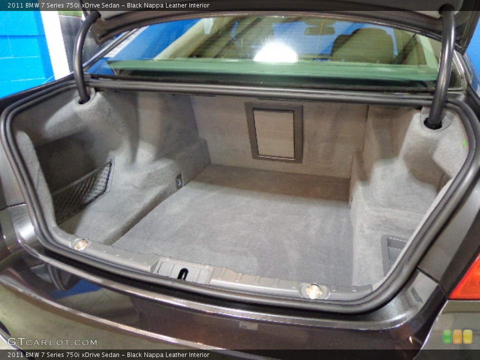 Black Nappa Leather Interior Trunk for the 2011 BMW 7 Series 750i xDrive Sedan #77456148