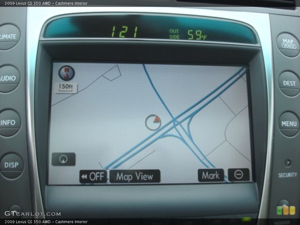 Cashmere Interior Navigation for the 2009 Lexus GS 350 AWD #77456154