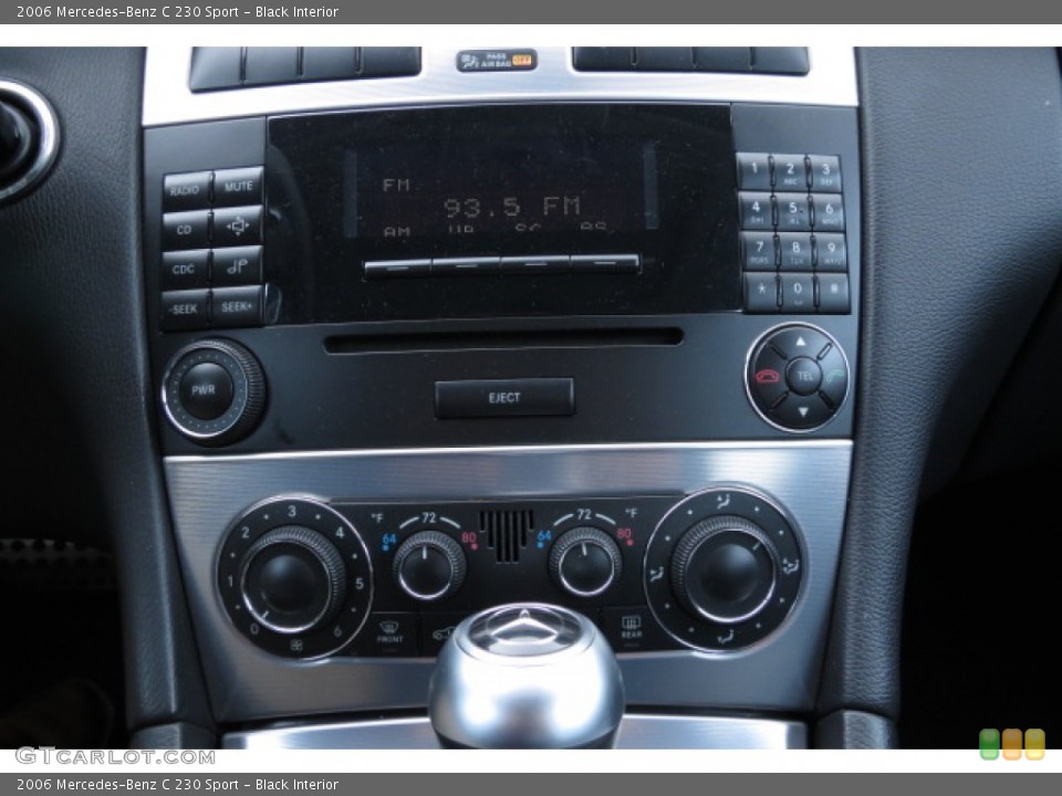 Black Interior Controls for the 2006 Mercedes-Benz C 230 Sport #77456174
