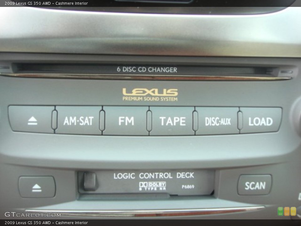 Cashmere Interior Controls for the 2009 Lexus GS 350 AWD #77456193