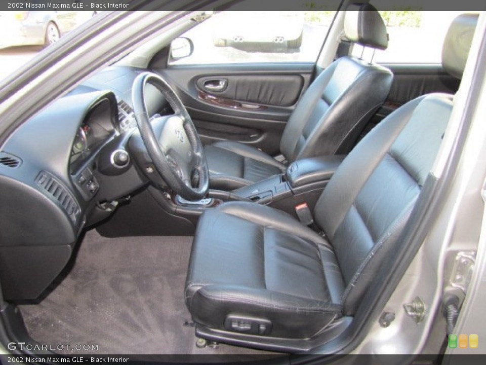 Black Interior Front Seat for the 2002 Nissan Maxima GLE #77456270