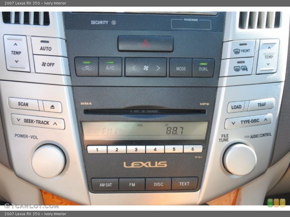 Ivory Interior Controls for the 2007 Lexus RX 350 #77456424