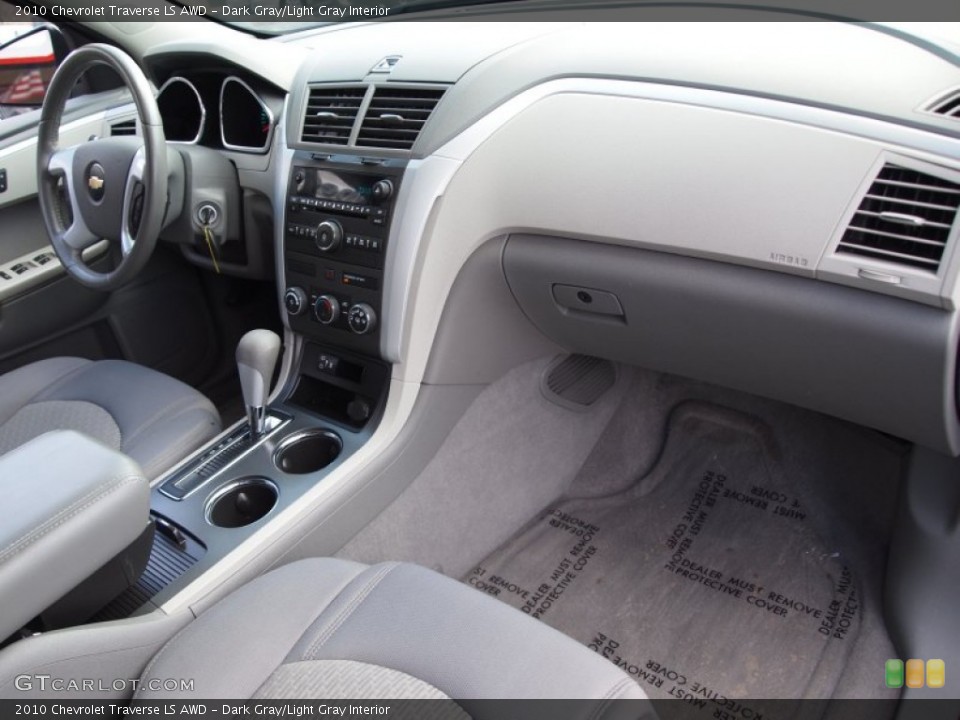 Dark Gray/Light Gray Interior Dashboard for the 2010 Chevrolet Traverse LS AWD #77456511