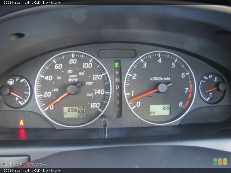 Black Interior Gauges for the 2002 Nissan Maxima GLE #77456581