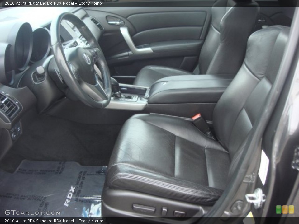 Ebony Interior Front Seat for the 2010 Acura RDX  #77456700