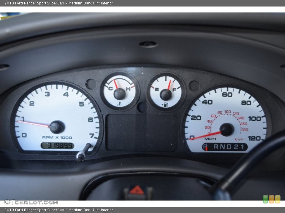 Medium Dark Flint Interior Gauges for the 2010 Ford Ranger Sport SuperCab #77456931