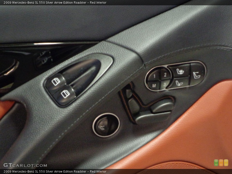 Red Interior Controls for the 2009 Mercedes-Benz SL 550 Silver Arrow Edition Roadster #77457102