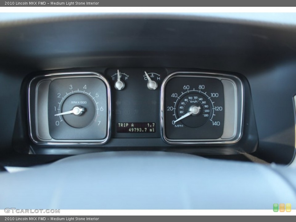 Medium Light Stone Interior Gauges for the 2010 Lincoln MKX FWD #77457116
