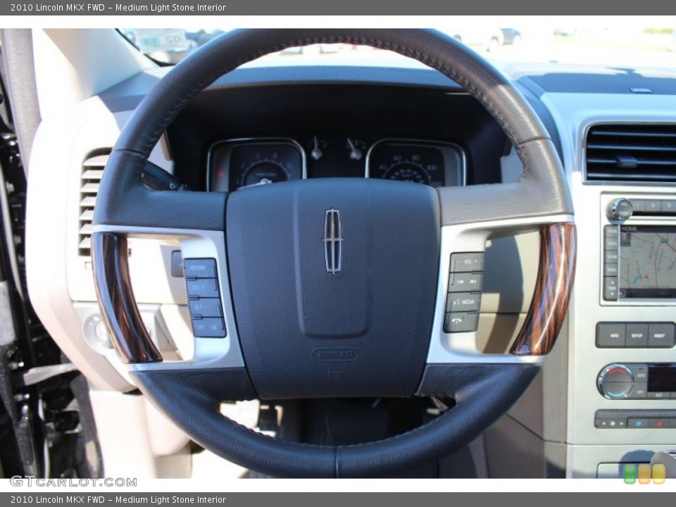 Medium Light Stone Interior Steering Wheel for the 2010 Lincoln MKX FWD #77457150