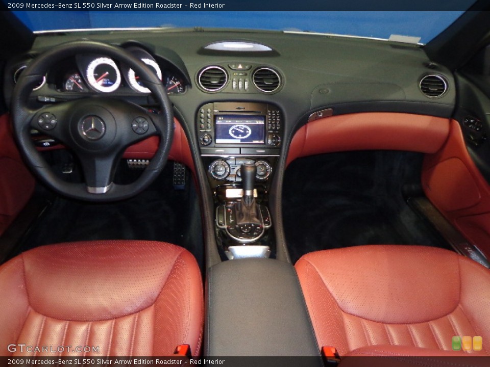 Red Interior Dashboard for the 2009 Mercedes-Benz SL 550 Silver Arrow Edition Roadster #77457156