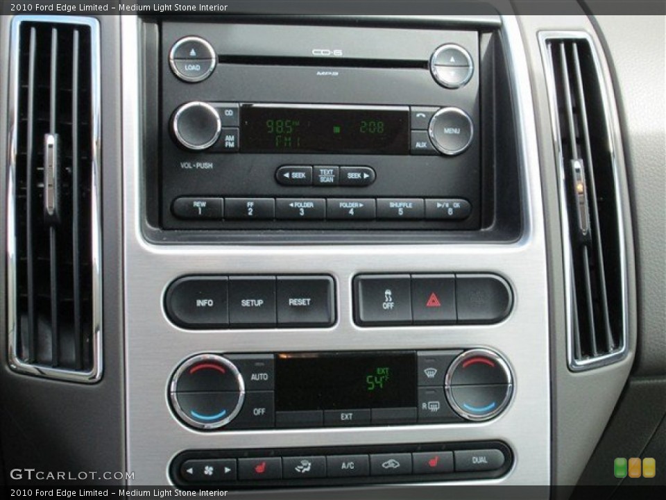 Medium Light Stone Interior Controls for the 2010 Ford Edge Limited #77457273